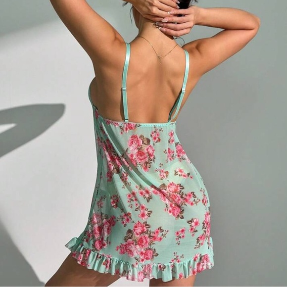 ♦️2♦️LACE CAMI FLORAL LINGERIE SETS - Picture 4 of 11